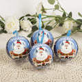 Miniatyrbild 5 av 5: Julgransprydnad Hänge Fairy Ball Julgodis Presentförpackning Kreativt Hänge Järnkula Julartikel Atmosfär Hänge Style C 6.8cm  2pcs