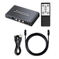 Miniatyrbilde 3 av 5: Audio Konverter med IR Fjernkontroll DAC Digital Koaksial Toslink til Analog Stereo RCA 3.5mm Audio