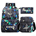 Pikkukuva 1 / 5: Jalkapallo Messi reppu 3 osaa Green