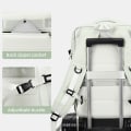 Miniatyrbilde 3 av 5: Uttrekkbar Reise Ryggsekk Unisex Laptopveske Dame Stor Duffelbag Herre Student Business Reise USB Lading Black Style B