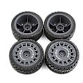 Miniatyrbilde 5 av 5: 1/10 Rc Bil Dekk On Road Dekk Hjul For Tt01 Tt02 Xv01 Ta06 Ptg-2 Wr8 /10 Rc Bil Oppgraderingsdeler,2