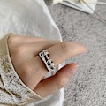 Miniatyrbillede 4 af 5: Ringe Angst Meditation Ringe Til Kvinder Piger Til Min Datter Med Perler Spinner Justerbare Åbne Ringe