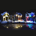 Miniatyrbillede 5 af 5: Jule Indendørs Resin LED Lys Træhus Dekoration (a, Style) bd