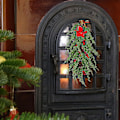 Miniatyrbild 5 av 5: Julgransprydnader Simulation Girlang Juldörrsdekoration Jul Hem Väggbonad Q