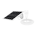 Miniatyrbild 5 av 5: Solpanel 8W Solpanel Laddning IP65 Vattentät med 3-i-1 Kabel för 5V Batterikamera Låg Effekt C