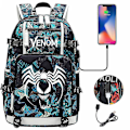Miniatyrbild 1 av 4: Venom Fashion Tryckt Usb Ungdoms Skolväska (2-117) Color-5