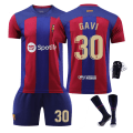 Pikkukuva 1 / 2: 23-24 Barcelonan kotipaita Gaviria nro 30 (sisältää suojat) Gaviria No. 30 with socks protector 16
