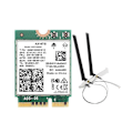 Miniatyrbild 1 av 5: AX1675I WIFI-kort+Med 8DB Antenn WiFi 6E M.2 Key E CNVio 2 Band 2.4G/5G/6Ghz Trådlöst Kort AX211