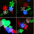 Pikkukuva 5 / 5: LED-lavavalot Joulu Halloween Pyörivät Projektorivalot Lumihiutale Rakkaus Sisäprojektori Joulu Perhejuhlat Lamppu UK plug