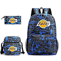 Miniatyrbilde 2 av 5: Tredelt Skolesekk Lakers Trykt Blyantveske Skulderveske Pattern Single shoulder bag