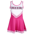 Pikkukuva 2 / 5: Tyttöjen cheerleader-asu, lukion pompoms-cosplay-naamiaisasu, juhlat, karnevaali, Halloween Red XS-Cheerleader