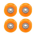 Miniatyrbillede 1 af 5: 4 stk. 6X30X13mm Plastbelagte Forseglede Lejer Stål 606ZZ Dyb U-rille Remsskive Skinne Kugle Rullende Be