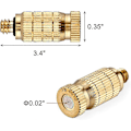Pikkukuva 4 / 5: 20 kpl Messinkisiä Korkeapainesumutussuuttimia 0,016\" Aukko (0,4 mm) 10/24 UNC-kierre