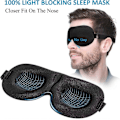 Miniatyrbild 2 av 5: Sovmask för sidosovare, 100% mörkläggning 3D, 3-pack