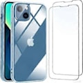Pikkukuva 1 / 5: 4 kappaleen pakkaus erittäin läpinäkyviä pehmeitä TPU-geelikuoria iPhone 13:lle (6,1\") ja 2 karkaistua lasista näytönsuojaa iPhone 13:lle (6,1\")