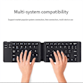 Miniatyrbilde 5 av 5: Dobbel Sammenleggbar Trådløst Bluetooth-tastatur for Nettbrett, A