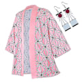 Pikkukuva 1 / 5: Paras Alennusanime Cosplay Puku Demon Slayer Kimetsu No Yaiba Haori Kimono Agatsuma Zenitsu Kochou Shinobu Kesätakki Paita Anime Vaatteet H L