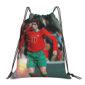 Miniatyrbillede 1 af 5: Cristiano Ronaldo Cr7 Rygsæk Bærbar Snørepose Lomme Gymnastiktaske 4 One Size