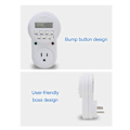 Miniatyrbillede 2 af 5: 110V US Elektronisk Timer Stikdåse, 7 Dages Cyklisk Stikdåse med UV Timer