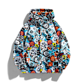 Miniatyrbillede 1 af 5: Herre efterår taktisk jakke lynlås sweatshirt udendørs hættejakke orange M(57.5-65KG)