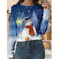 Miniatyrbild 1 av 5: Ny Dam T-shirt Julgran Tryck T-shirts Toppar Långärmad Casual Toppar Mode Rund Hals Normal Passform Y2K Kläder För Tjejer CTZH231026SDB42 L