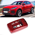 Pikkukuva 2 / 3: Auton hiilikuituinen avaimenperäkotelon suojus, punainen, sopii Jaguar E PACE -malliin