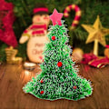 Miniatyrbillede 5 af 5: Juleglimmerhat m/ LED-lys Juletræsformet Farverige Pomponer Julehat