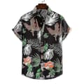 Hawaiisk kortärmad herrskjorta Style 2 XL