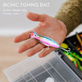 Miniatyrbilde 4 av 5: 1 stk. popperfiske 3D med treblekroker 12 cm 42 g toppvann hardt agn myk plast isca artificial f