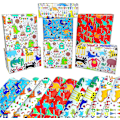 Miniatyrbild 1 av 5: Födelsedagspapper för Barn Dinosauriemotiv - 10-pack Söta Djur Presentpapper