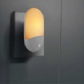 Miniatyrbild 1 av 4: Plug-in Induktionsdimbar Nattlampa, Mjukt Varmvitt LED-nattljus, Justerbar Ljusstyrka Från Skymning Till Gryning, Lämplig För Sovrum, Badrum, Kö