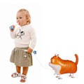 Miniatyrbillede 2 af 2: TOYMYTOY 5 stk. Katte Gådyr Balloner Aluminiumfolie Dyreballoner Dekoration Børn Sjov Legetøj Festgaver (Tilfældig Snoer Farve)