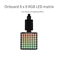 Miniatyrbild 2 av 5: ESP32-S3 Mikro-Utvecklingskort HAT 8x8 LED-Matris Wi-Fi+Bluetooth Lågenergi Utvecklingskort