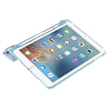 Miniatyrbilde 4 av 5: Kompatibel med iPad Air (2013) / Air 2 / iPad 9,7-tommer (2017) / (2018) Lær+Klar Akryl Tablet Case Origami Tri-fold Stativ Ta LightBlue