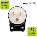 Miniatyrbilde 2 av 4: 90 Grader USA Canada Hannplugg 5-15p 3-polet Vinkel DIY Plugg. 15a 125v USA 3-pin