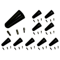Miniatyrbilde 1 av 5: 10 stk. Antenne i aluminiumslegering 3 cm Takantenne Kort stangantenne Bilantenne Kort adapter Rad