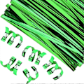 Miniatyrbilde 4 av 5: 800 stk. 10 cm Metall Twist Ties, (Grønn) for Kaffeposer Godteposer Konfektkaker Festartikler Twist Ties, Julepynt