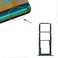 Pikkukuva 3 / 3: Yhteensopiva Huawei P smart 2021 / Honor 10X Lite OEM Dual SIM -kortti + TF-korttikelkan pidikkeen vaihto (ilman logoa) Green