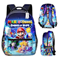Miniatyrbilde 2 av 3: Super Mario 3D-printet ryggsekk for barn, skolesekk for gutter jenter barneskole førskoleelever A