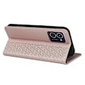 Miniatyrbillede 4 af 5: Kompatibel med HMD Pulse / Pulse+ Etui Pung Læder Telefon Cover Lykke Kløver Prægning PinkGold