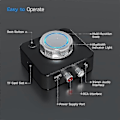 Miniatyrbillede 2 af 5: Bluetooth 5.0 Audio Receiver 3d Stereo Trådløs Adapter Tf Kort Rca 3.5mm 3.5 Aux Jack Til Bil Wire