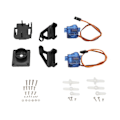 Miniatyrbilde 1 av 5: 1 Sett Dobbel Akse Servo Gimbal Anti-Vibrasjons Kamera Plattform Feste PTZ Pan/Tilt med 2 stk 9G Servo fo