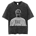 Miniatyrbild 1 av 5: Dennis Rodman Grafisk T-shirt Oversized Sommar Herrkläder Bomull Mode Hip Hop Street Kortärmad T-shirt J291C-Black L