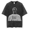 Miniatyrbilde 1 av 5: Dennis Rodman Grafisk T-skjorte Oversized Sommer Herreklær Bomull Mote Hip Hop Street Kortermet T-skjorte J291C-Black L