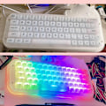 Miniatyrbilde 5 av 5: Søtt Katte Kablet Mekanisk Tastatur DIY Kit 64 Taster Hot-Swappable RGB Lyseffekt Dunhuang