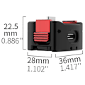 Miniatyrbild 4 av 5: Magnetisk Laddningsbas Snabbkopplingsadapter Fäste för Pocket 3 1/4 Hona Basfäste