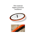 Miniatyrbillede 1 af 5: Ultralet Cykelslange 700 X 18-32C Racercykel TPU Dæk 700C 65mm Længde Fransk Ventil Super L