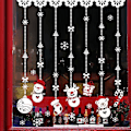Miniatyrbilde 1 av 3: Julevindusdekorasjonsklistremerker God Jul Avtakbare DIY Veggklistremerker Dekaler For Stue