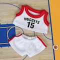 Miniatyrbillede 4 af 5: Kun sælgende tøj 17cm Første Anden GenerationsLABUBB Basketball Tøj Sød Dukke Dekoration Håndlavet Dukke Tøj C