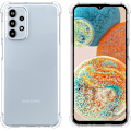 Miniatyrbillede 2 af 5: Klart Cover Samsung Galaxy A03 4G(164) Forstærkede Hjørner Beskyttende Cover Transparent Stødsikkert Blødt TPU Bumper Cover til Galaxy A03 4G(164)